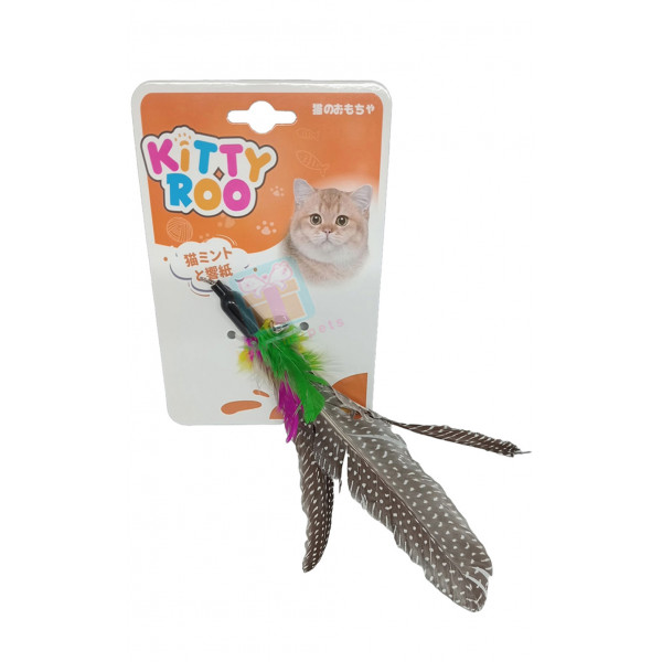 Kitty Roo Original Cat Teaser w/ Feather...