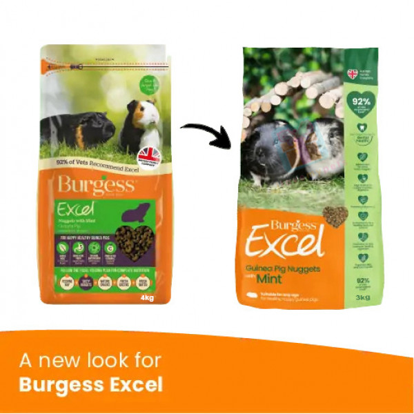 Burgess Excel Adult Guinea Pig Nuggets w...