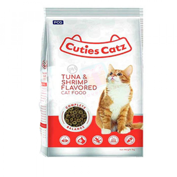 Cuties All Life Stages Cat Food, 1kg, Original Packaging (Tuna & Shrimp) Flavor
