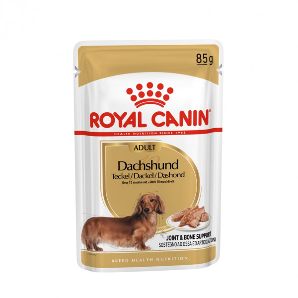 Royal Canin Dachshund Adult Wet Dog Food (85g x 36 pouches) - Breed Health Nutrition