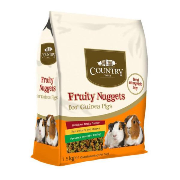 Burgess Country Value Fruity Nuggets for Guinea Pigs 1.5 kg
