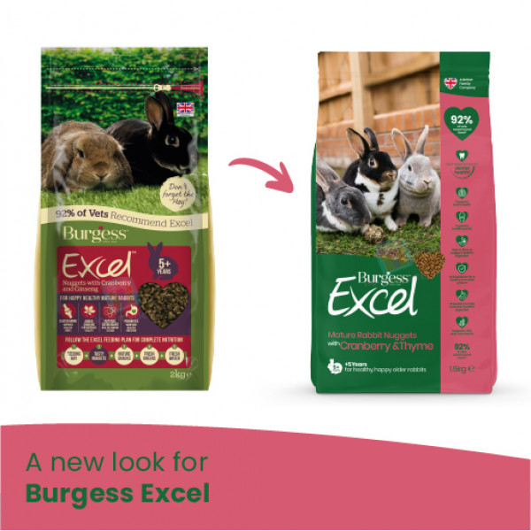 Burgess Excel Mature Rabbit Nuggets with...