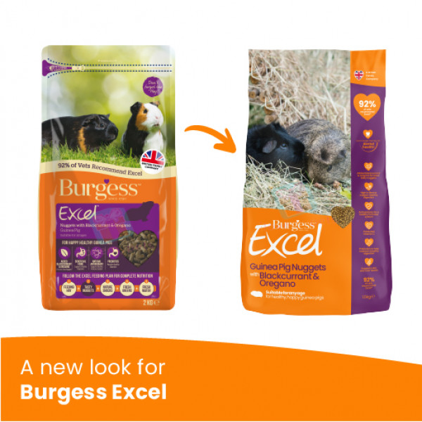 Burgess Excel Adult Guinea Pig Nuggets w...