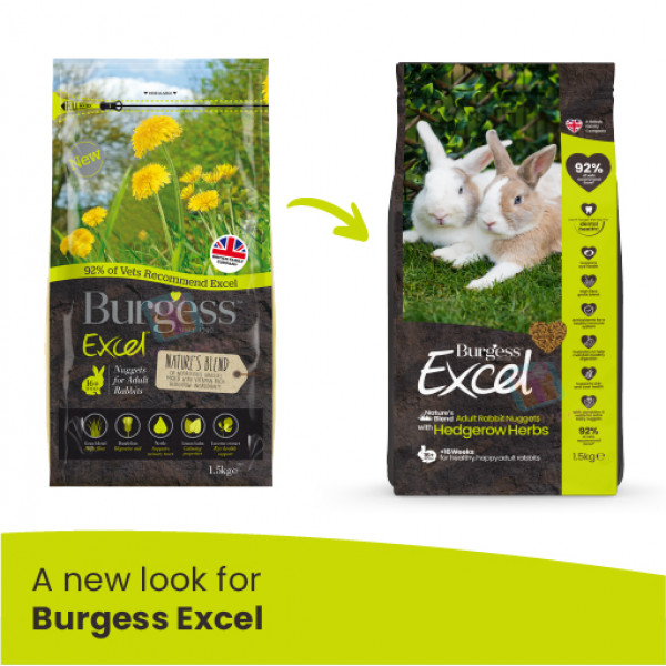 Burgess Excel Rabbit Adult Natures Blend 1.5kg