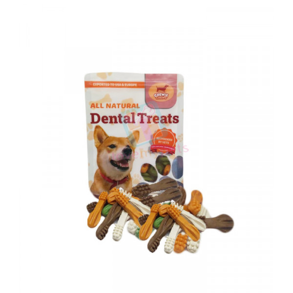 Chewie Chews  Treats 75 grams - Brushies Natural Dental Treats: 8 sticks