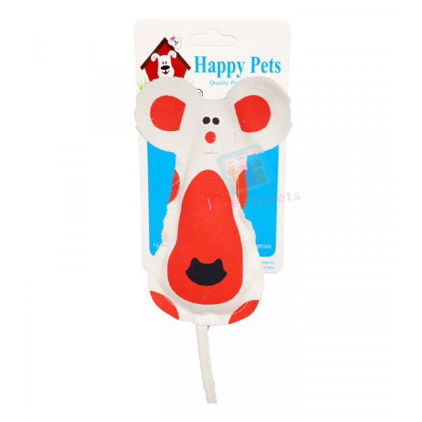 Happy Pets Flat Mouse w/ Catnip Cat Toy
