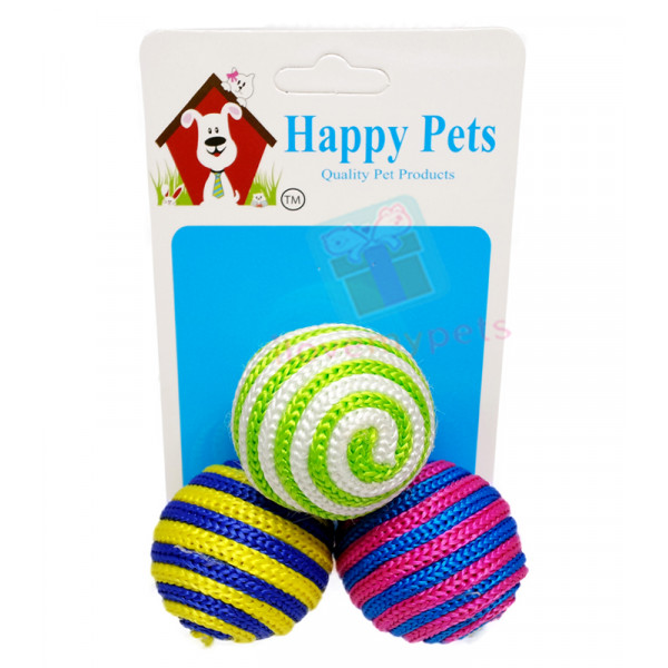 Happy Pets Shake Shake Balls Cat Toy ( 3 pcs.)