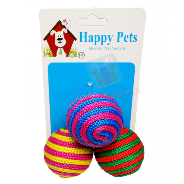 Happy Pets Shake Shake Balls Cat Toy ( 3...