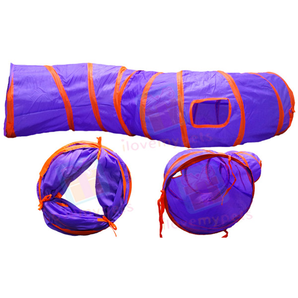 Lightweight Collapsible Waterproof 2 Way Tunnel for Cats/Rabbit