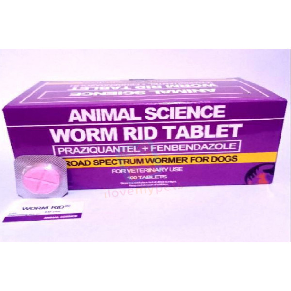 Animal Science Worm Rid Dewormer Tablet for Dogs and Cats  
