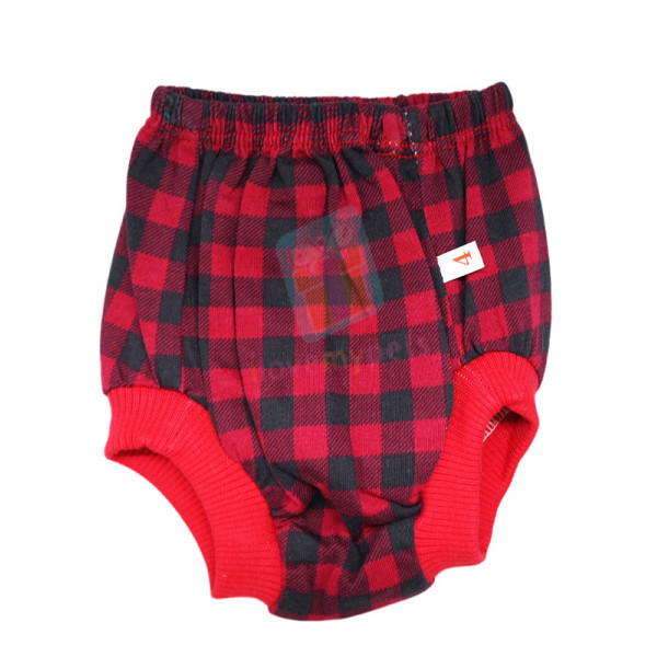 Washable Garterized Sanitary Panty for Female Dogs (Adidog Design Red)