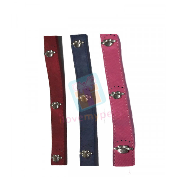 Happy Pets Collar, Soft Faux Leather  2 cm