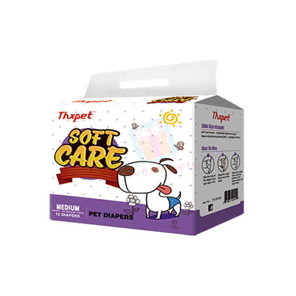 Thxpet Soft Care Dog Diaper 12's Medium