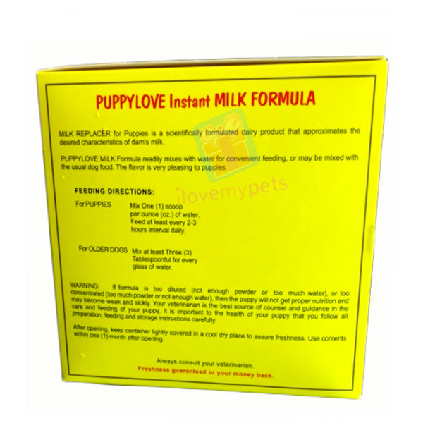 Puppy Love Milk Formulas for Puppies (300 grams)