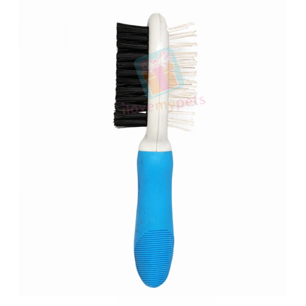 Happy Pets Double Sided Brush w/ Rubber ...
