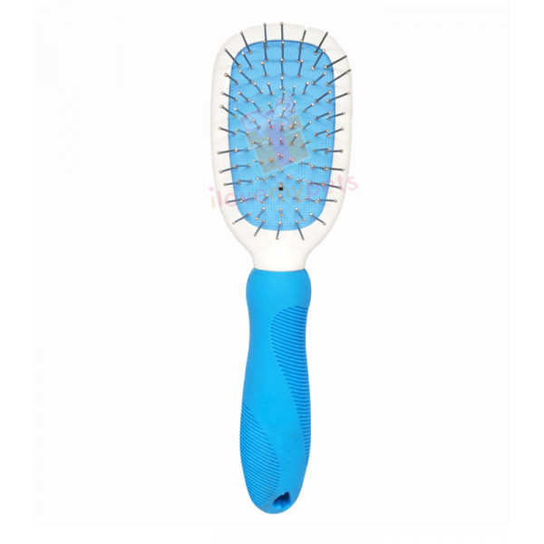 Happy Pets Double Sided Brush w/ Rubber Handle