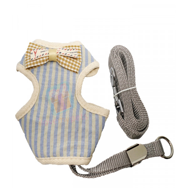 Cute Cotton Cloth Harness with Bow Tie