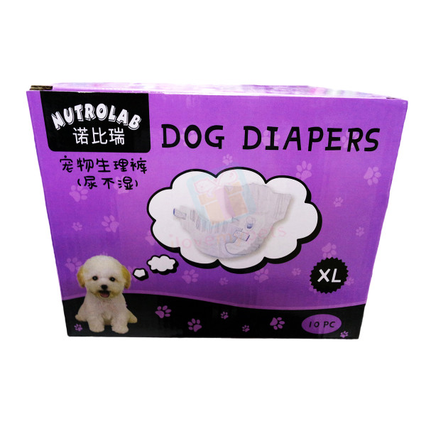 Nutrolab Scented Dog Diaper XL 10's