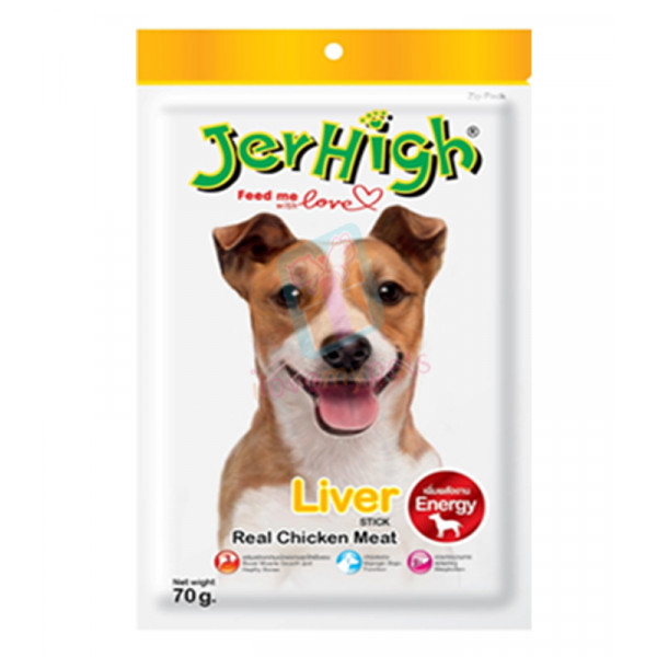 Jerhigh Dog Snack Liver Flavor, 70 grams