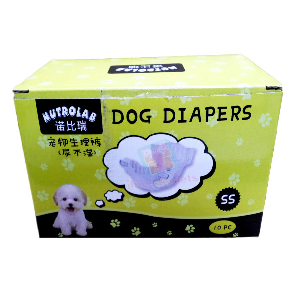 Nutrolab Scented Dog Diaper SS 10's