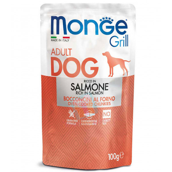Monge Grill Dog Food in Pouch - 100g - 2 Flavours available