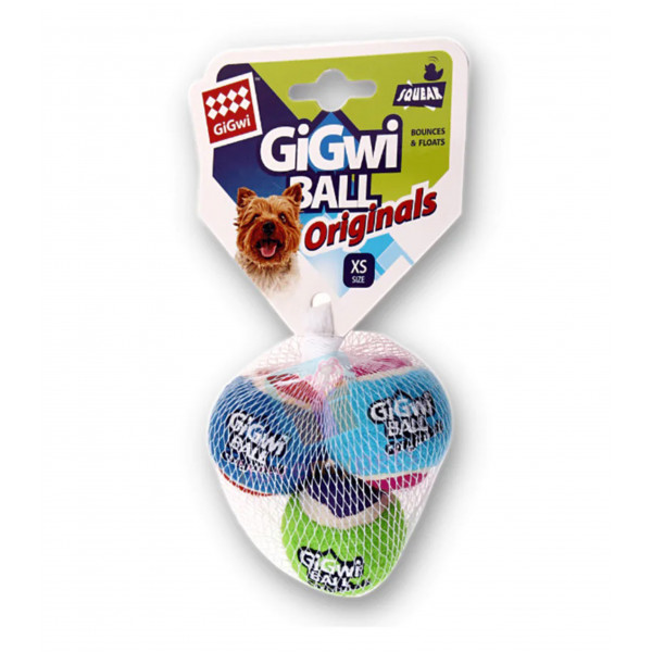 Gigwi Ball Original Series - Original Tennis Fabric w/ squeaker - Available in 4 sizes