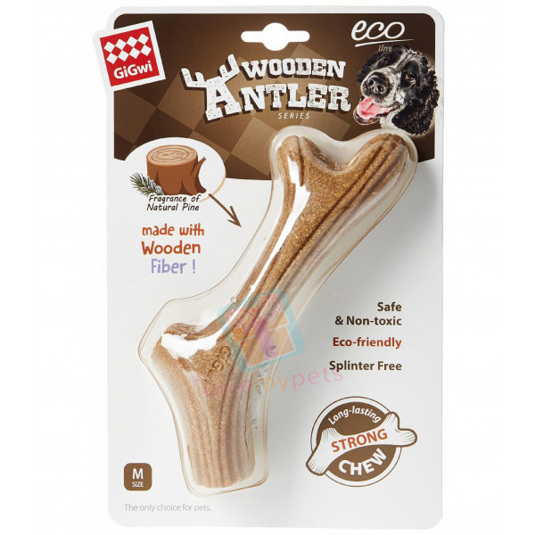 Gigwi Wooden Antler series - Safe, Non-Toxic, Splinter Free - Available in 3 sizes