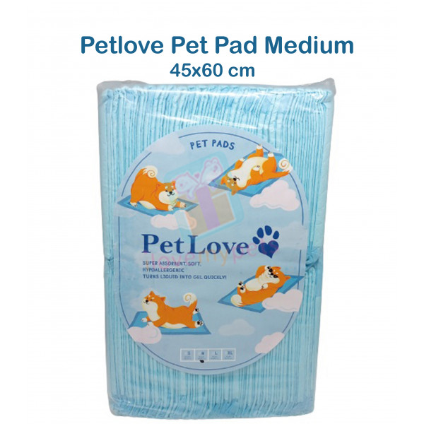 Petlove Pet Pad Medium - Premium High Absorber Gel Pads - Medium 50s