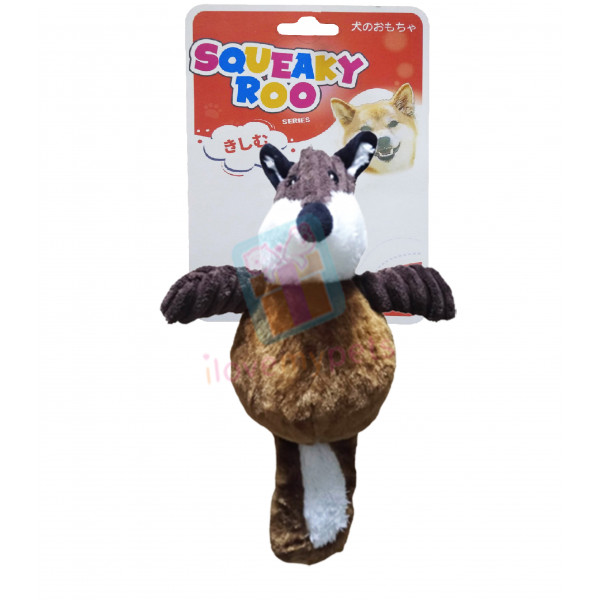 Squeakeroo Soft Plush With Squeaker Dog Toy - 2 Design Available