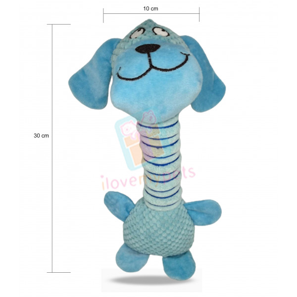 Squeakeroo Long Neck Plush Dog Toy With Squeaker - 3 Design Available