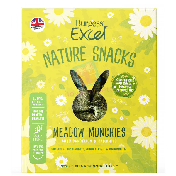 Burgess Excel Meadow Munchies - sold per piece 125 grams