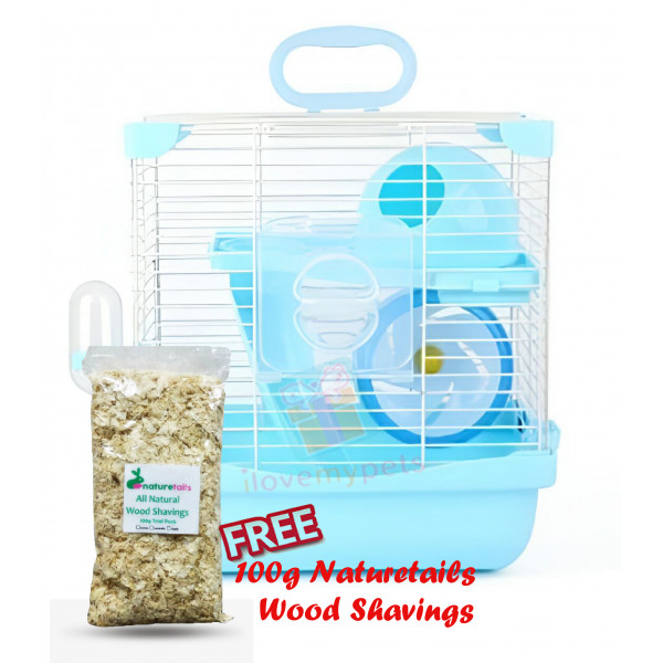 Carno Hamster Cage,  2 Layers - LARGE ( AUTHENTIC CARNO QUALITY PRODUCT GOOD VENTILATION-Free Wood Shavings