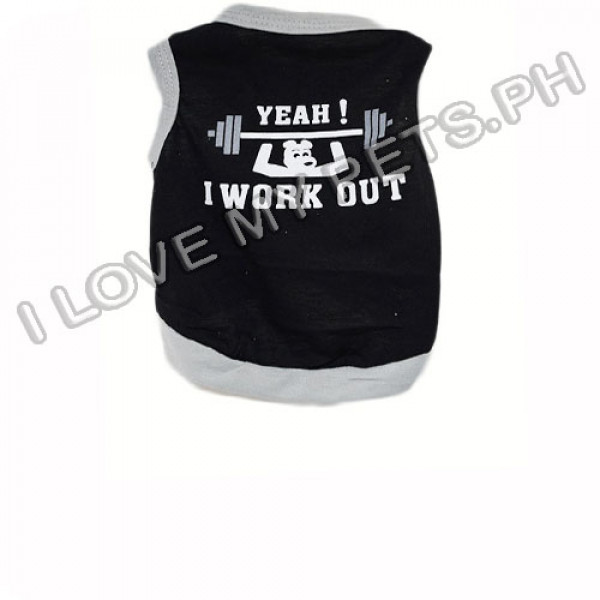 Yeah! I Work Out Cotton T-Shirt (Black)
