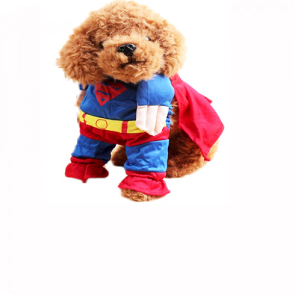 Superman Dog Costume W/ Cape, Cotton