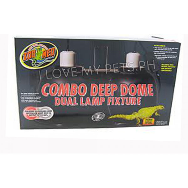 Zoomed Combo deep dome dual lamp fixture