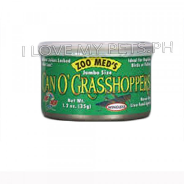 Zoomed Can o grasshoppers 1.2 OZ